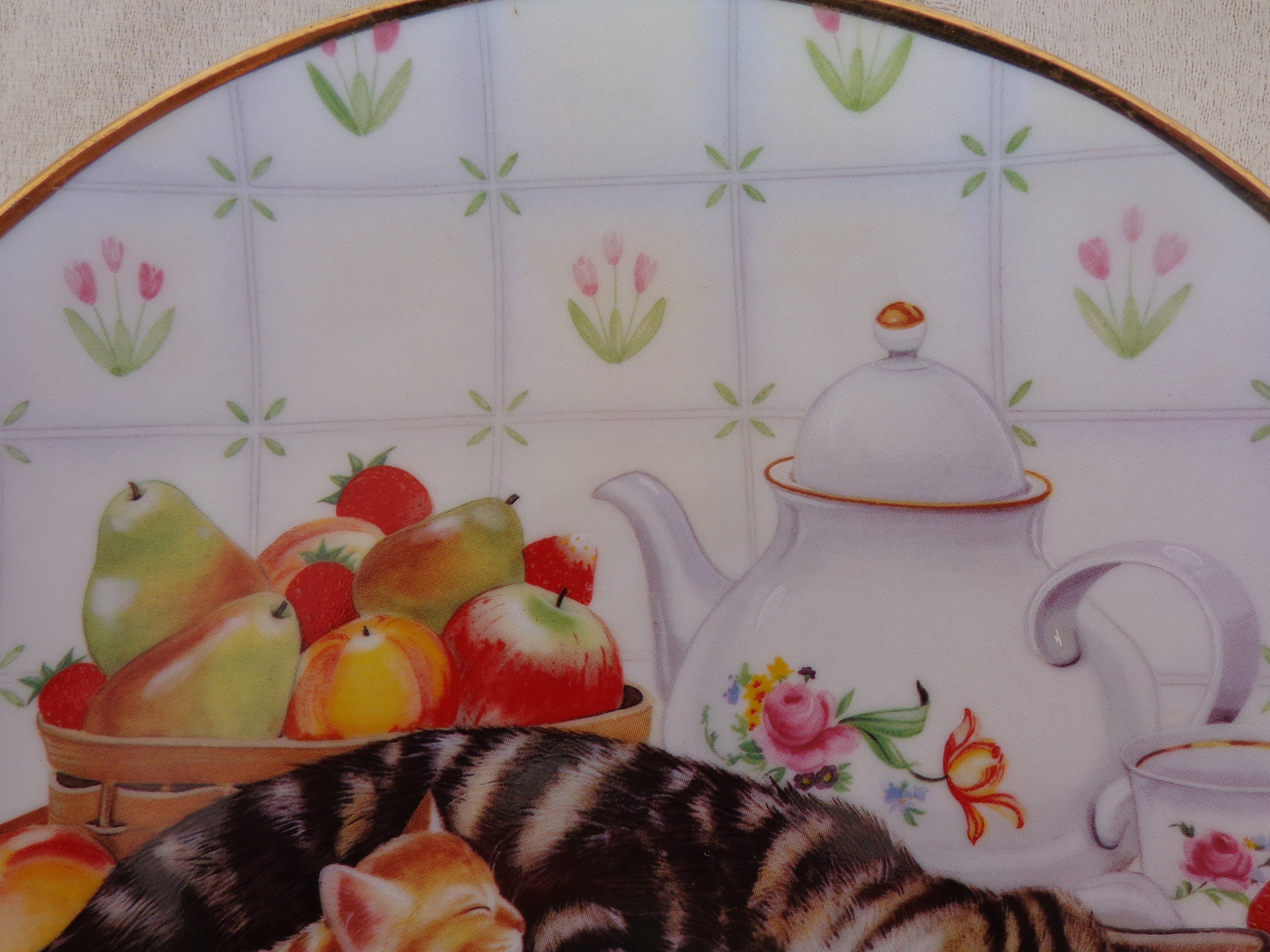 CATNAP CUTIES PLATE - 8 1/4