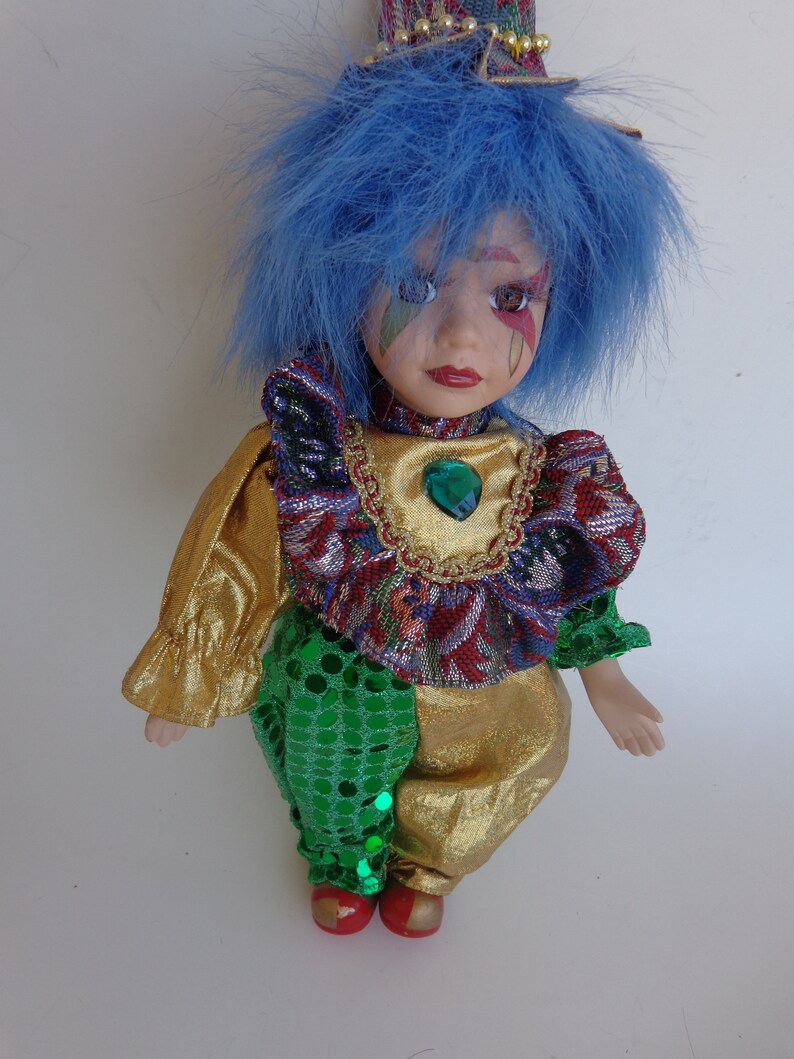 porcelain jester clown dolls