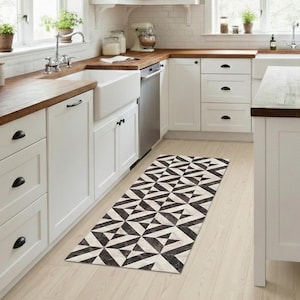 Anti Fatigue Floor Mat Runner, Kitchen Rug, Hallway Entryway Mat, Modern Mosaic Decor