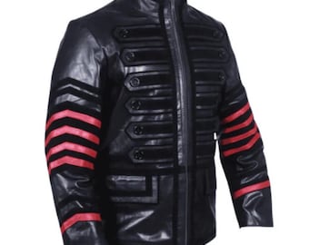 Chaqueta estilo camisa de cuero estilo steampunk para hombre