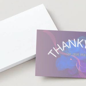 Bedankt 'voor je bestelling' kaart - aquarelontwerp