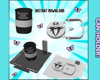 Skeleton Soda Can Holder Bundle STL File | Halloween Can Holder 3D Print File | Soda Holder | STL 3MF Download