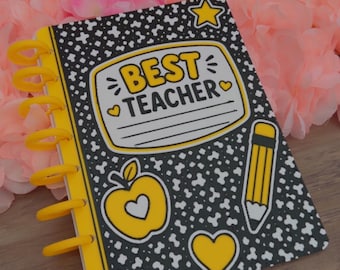 Teacher Discbound Notebook 3MF File | A5 3D Printed Notebook Cover | Best Teacher Gift | Printable Planner Cover | Digital Download
