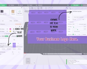 32 Slot Customizable Pen Holder STL & 3MF Files – Personalized Desk Organizer, 3D Printable Design