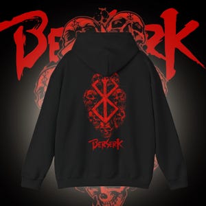 Berserk Dark Anime Hoodie | Guts Inspired Wear | Anime Clothes | Manga Style Apparel | Anime Lover Gift | Anime Streetwear