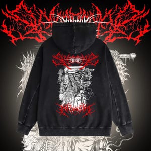 Berserk Oversized Anime Hoodie | Anime Gymwear | Premium Washed Style Hoodie | Berserk Inspired Clothes | Manga Style Hoodie | Anime Gifts