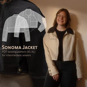 Veste Sonoma - Patron de couture/Schnittmuster (PDF, TP-XL)
