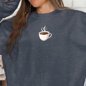 Coffee Cup Graphic Tee, Cute Coffee Lover Gift, Funny Coffee T-shirt, Morning Coffee Shirt, Unique Graphic Tee, Coffee Enthusiast Gift image 10