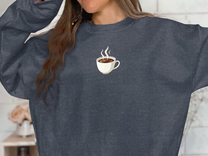 Coffee Cup Graphic Tee, Cute Coffee Lover Gift, Funny Coffee T-shirt, Morning Coffee Shirt, Unique Graphic Tee, Coffee Enthusiast Gift image 10