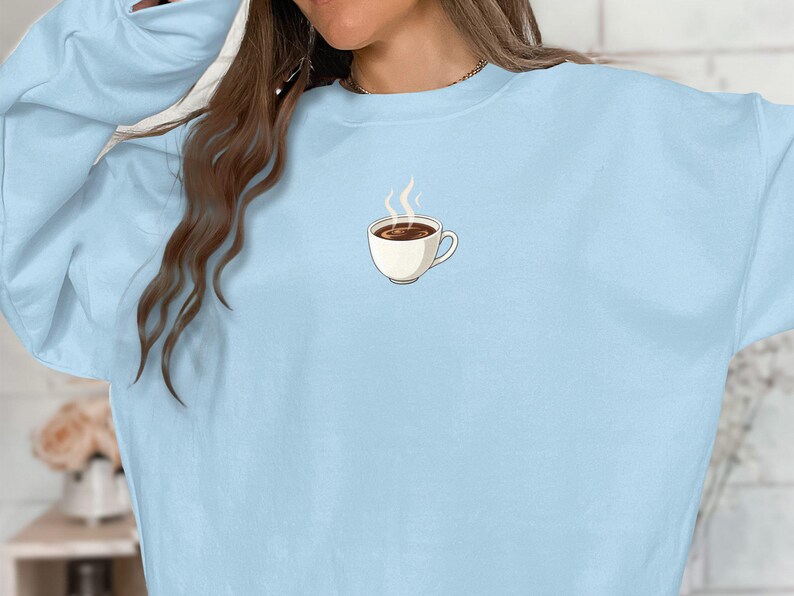 Coffee Cup Graphic Tee, Cute Coffee Lover Gift, Funny Coffee T-shirt, Morning Coffee Shirt, Unique Graphic Tee, Coffee Enthusiast Gift image 9