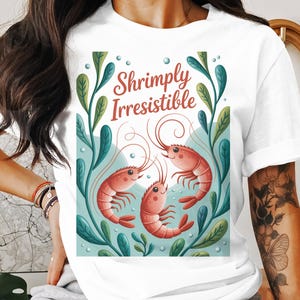 Shrimply Irresistible Png, Shrimp Png, Cute Shrimp, Seafood Png, Ocean Png, Sea Life, Digital Download Png, Digital