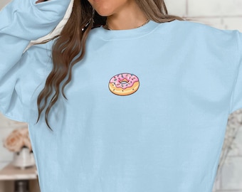 Camiseta para amantes de las donas, linda camiseta con gráficos de donas, divertida camiseta para amantes de la comida, camiseta con dulces, camiseta con ilustración de donas, regalo para fanáticos de las donas