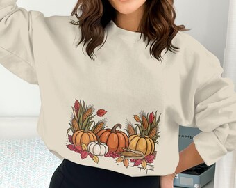 Pumpkin Png, Fall Png, Corn Png, Autumn Png, Thanksgiving Png, Harvest Clipart, Digital Download Png, Autumn Clipart