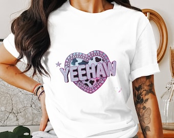 Yeehaw Png, Cow Print Png, Digital Download Png, Rodeo Png, Western Png, Sublimation Design, Heart Png