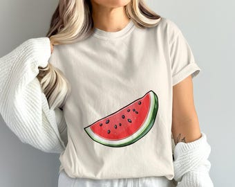 Watermeloen PNG, watermeloen segment, zomer png, fruit png, watermeloen clipart, sublimatie png, digitale download