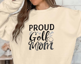 Shirt trotse golfmoeder, T-shirt golfmoeder, grappig golfmoedercadeau, shirt golfliefhebber, leuk golfshirt, T-shirt golfmoeder, cadeau golfliefhebber