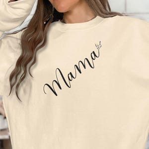 Mama Sweatshirt, Cozy Mama Crewneck, Gift for Mom, Mother&#39;s Day Sweatshirt, Cute Mama Jumper, Mama Hoodie, Mama Graphic Shirt