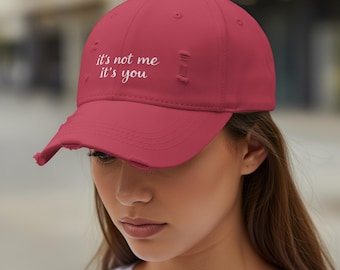 Cappello con citazione divertente, cappello "Non sono io, sei tu", cappello trendy, cappello con umorismo, cappello sarcastico, cappello con frase spiritosa per adulti