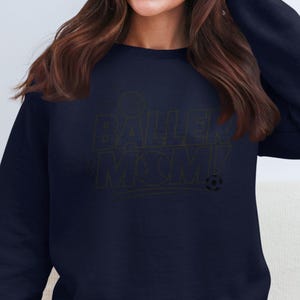 Baller Mom Basketball Baseball Soccer Sports Mom T-Shirt Sweatshirt Gift for Athletic Moms Sports Mom Graphic Tee image 7