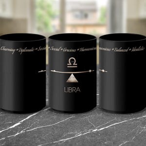 Libra Mug, Zodiac Sign Mug, Astrology Gift, Horoscope Mug, Libra Lovers, Coffee Mug, Birthday Gift, Star Sign Mug, Gift for Libra