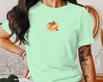 Cute Breakfast Waffles T-Shirt, Funny Food Graphic Tee, Perfect for Food Lovers, Unique Gift for Friends and Family