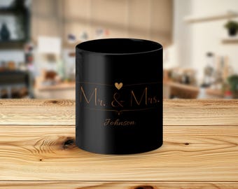 Taza de regalo para Sr. y Sra., taza de café para Sr. y Sra., idea de regalo de boda, taza de café para parejas, regalo de aniversario, decoración de cocina para Sr. y Sra.
