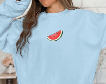 Maglietta carina con fetta di anguria, maglietta grafica con frutta estiva, maglietta casual divertente per donne e uomini, top con anguria alla moda, maglietta grafica