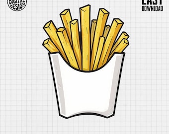 French Fries PNG, French Fries Clipart, Food Png, Fries Png, T-Shirt Design, Sublimation Png, Digital Download
