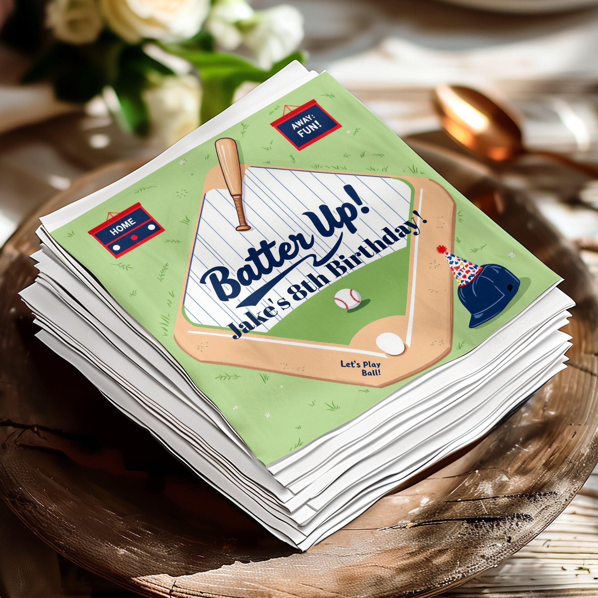 Batter Up Baseball Party Decorations - Set Of 20 Die-Cut Cardstock Cutouts For Baby Showers & Birthdays (5.5") - View #5