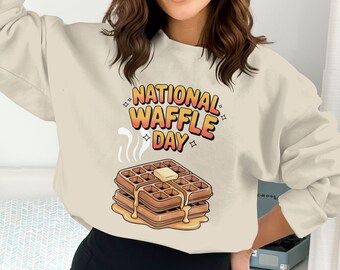 National Waffle Day Png, Waffle Png, Breakfast Png, Syrup Png, Butter Png, Sublimation Png, Digital Download Png