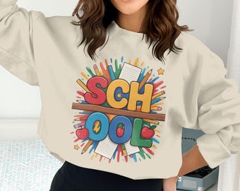 School Png, School Clipart, Apple Png, Pencil Png, Back To School Png, School Sublimation Png, Digital Download Png