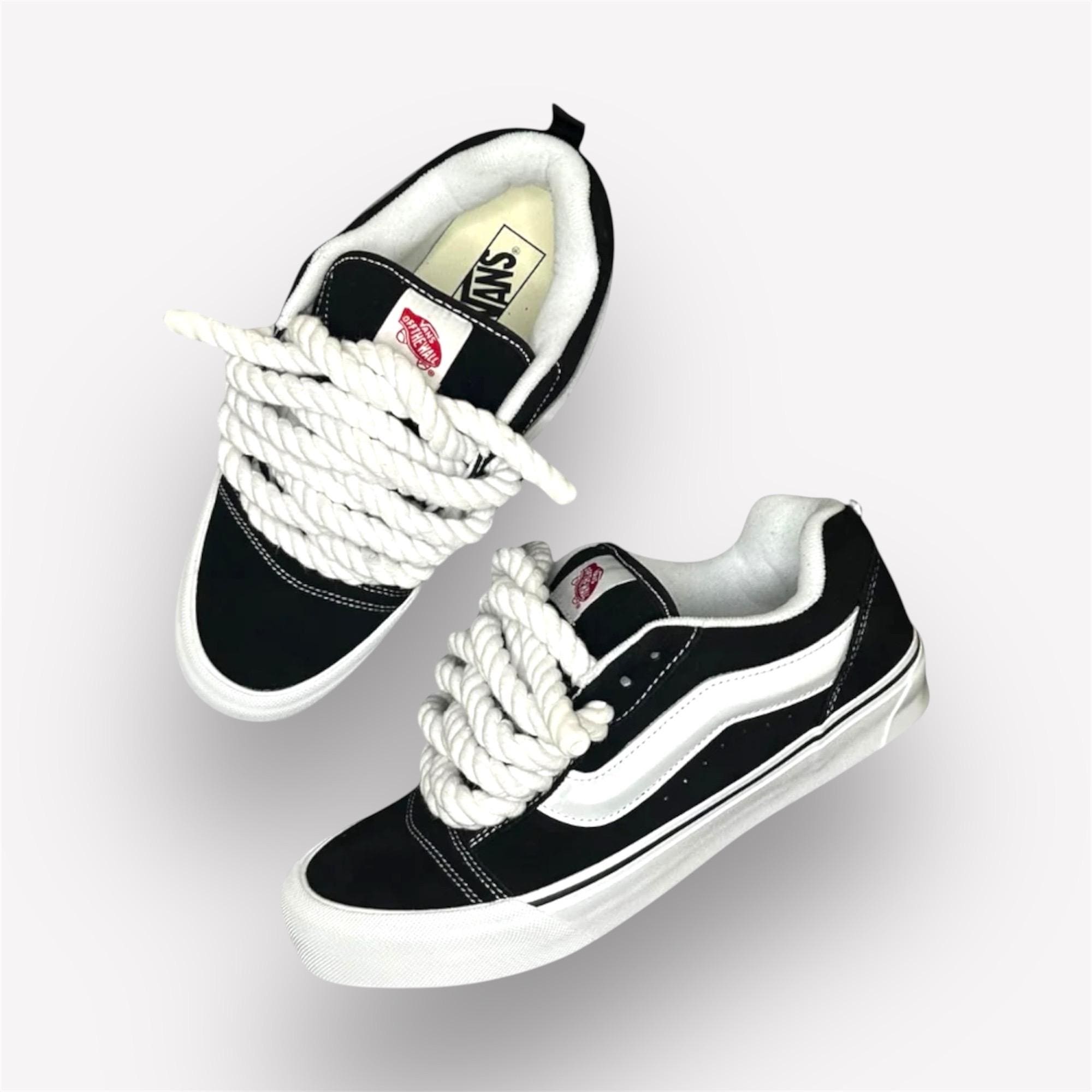 カスタム Vans Knu Skool - ロープレース - Etsy 日本