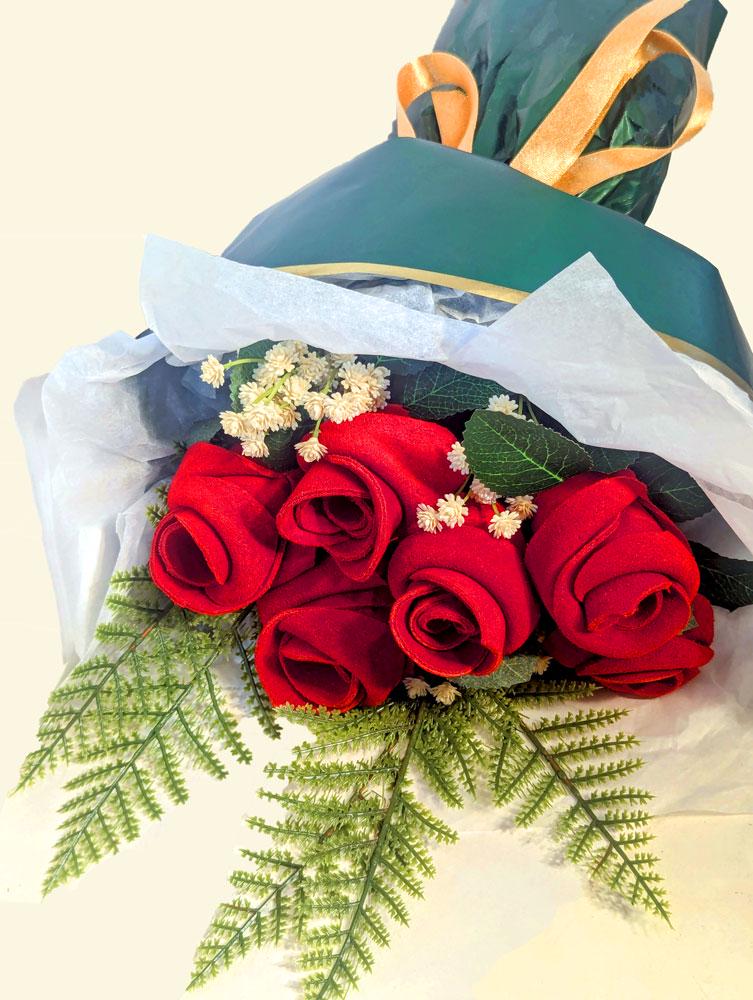 Crimson Roses Bouquet