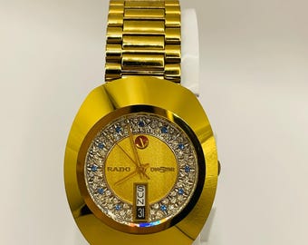 Vintage Style Rado DiaStar Automatic Watch: Sapphire Crystal Jubilee Bracelet