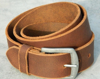 Personalized Handmade Craftsman Pure Cow Leather Belt – Durable & Long-Lasting