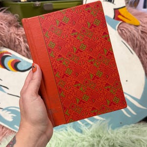 Handmade Journal from Vintage Book | Easy Growth in Reading by Hildreth | Recycled Green Ledger Paper | 5.75x7.75 | 98 Pages