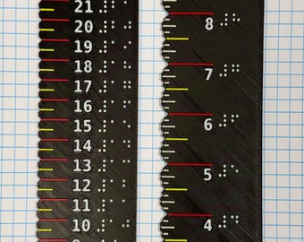 Tactile Braille Ruler
