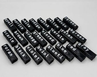 24 pack of The Original Crayon Caps with Braille, Raised Text, and High Color Contrast