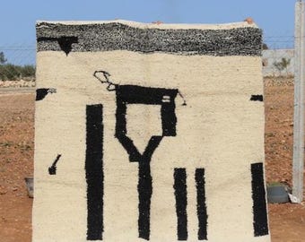 Moroccan Rug , Custom Moroccan Boujaad Rug : Hand-Knotted Wool, Soft & Teppiche