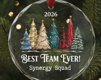 Best Team Ever Ornament 2026 | Team Appreciation Keepsake | Christmas Tree Decor | Personalized Holiday Gift | Unique Team Gift Idea