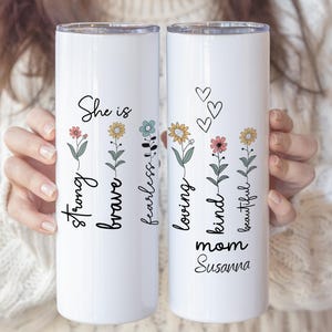 Gift For Mom - Personalized Mother's Day Presents, Custom 20oz 30oz Tumbler, Thoughtful Birthday Present, Unique Keepsake, Mom Gift Ideas