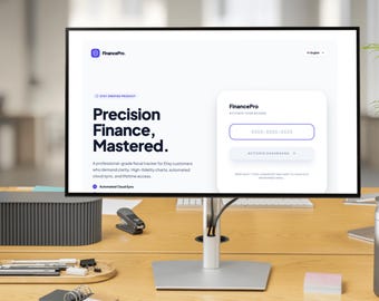 Digital Budget Tracker Dashboard Secured Cloud Sync, Professional Financial Planner, Money Management, Interactive Expense & Savings Tracker