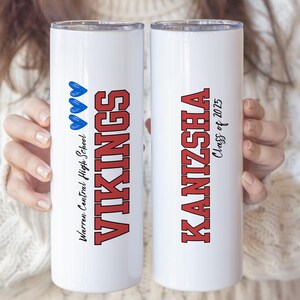 Customized Gift for College Graduates, Personalized Graduation Gift, Graduation Class of 2025, Custom 20oz / 30oz Skinny Tumbler
