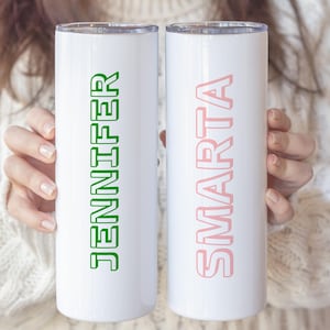 Customized Shadow Name Tumbler, Customized Name Drinking Cups, Personalized Party Birthday Party, Girls Trip, Bachelorette & Vacation Gifts