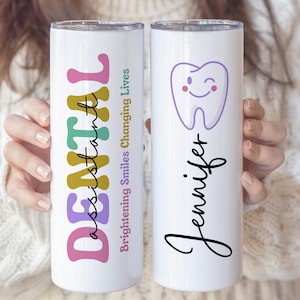 20 Unzen 30 Unzen 20 Unzen 30 Unzen Becher 20oz 30oz Becher, Zahnarzthelferin Geschenke, Zahnarzt Geschenke, Zahnarztpraxis Geschenk, personalisierter Becher