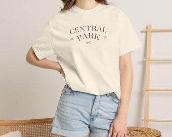 Central Park NYC T-shirt | Vintage typography Top
