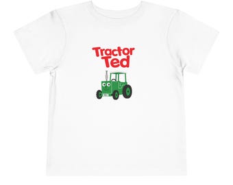 T-shirt pour tout-petit Tractor Ted | Chemise verte pour tout-petit Tractor
