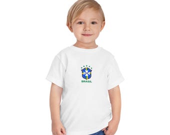 T-shirt pour tout-petit de l'équipe nationale de football du Brésil | Maillot de l'équipe nationale de football du Brésil pour les tout-petits Coupe du monde 2026