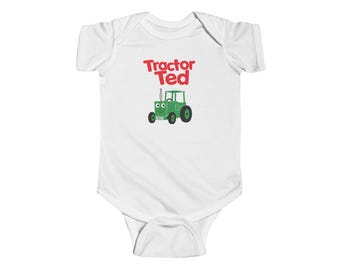 Body pour bébé Tractor Ted | Cache-couche bébé Ted vert tracteur
