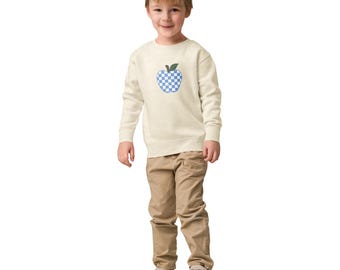 Checkered Apple Kids crew neck sweatshirt